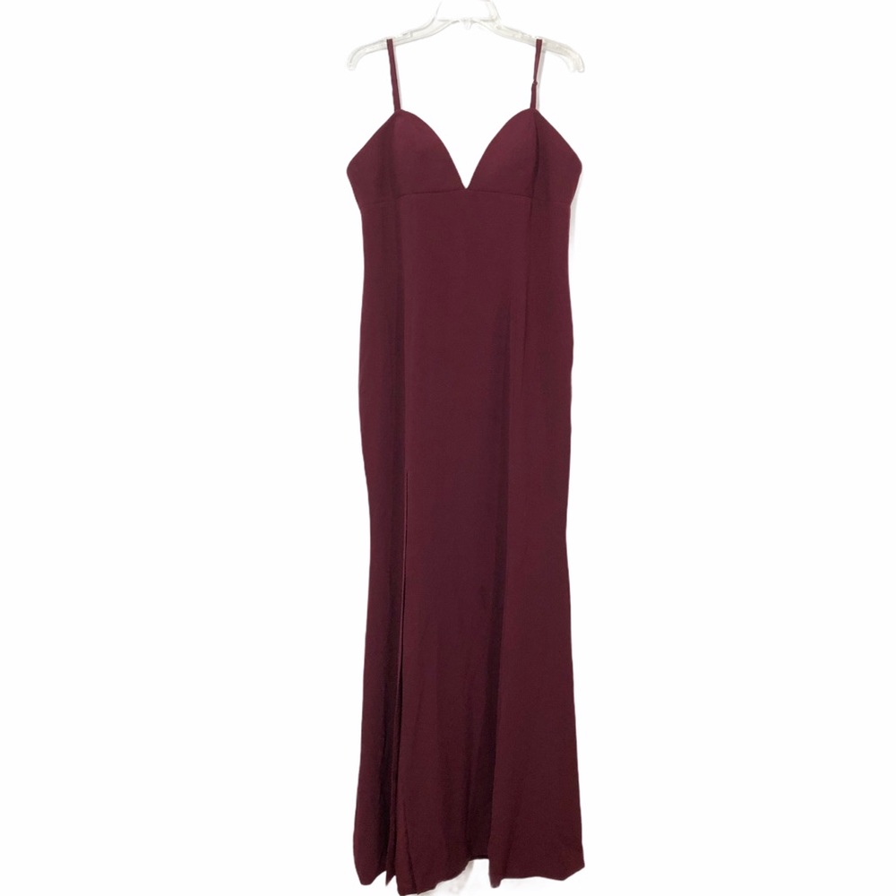 Dress the Population Evening Gown, Burgundy, Sz XL - Picture 3 of 12